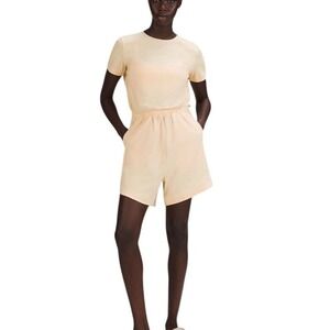 LULULEMON Lightweight High-Neck Prosecco Butter Yellow Romper Women Size 4